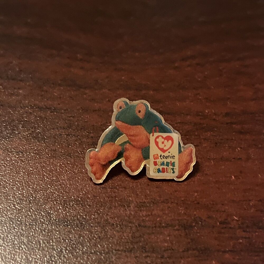 McDonald’s Ty Teenie Beanie Babies Frog Employee Lapel‎ Hat Pin